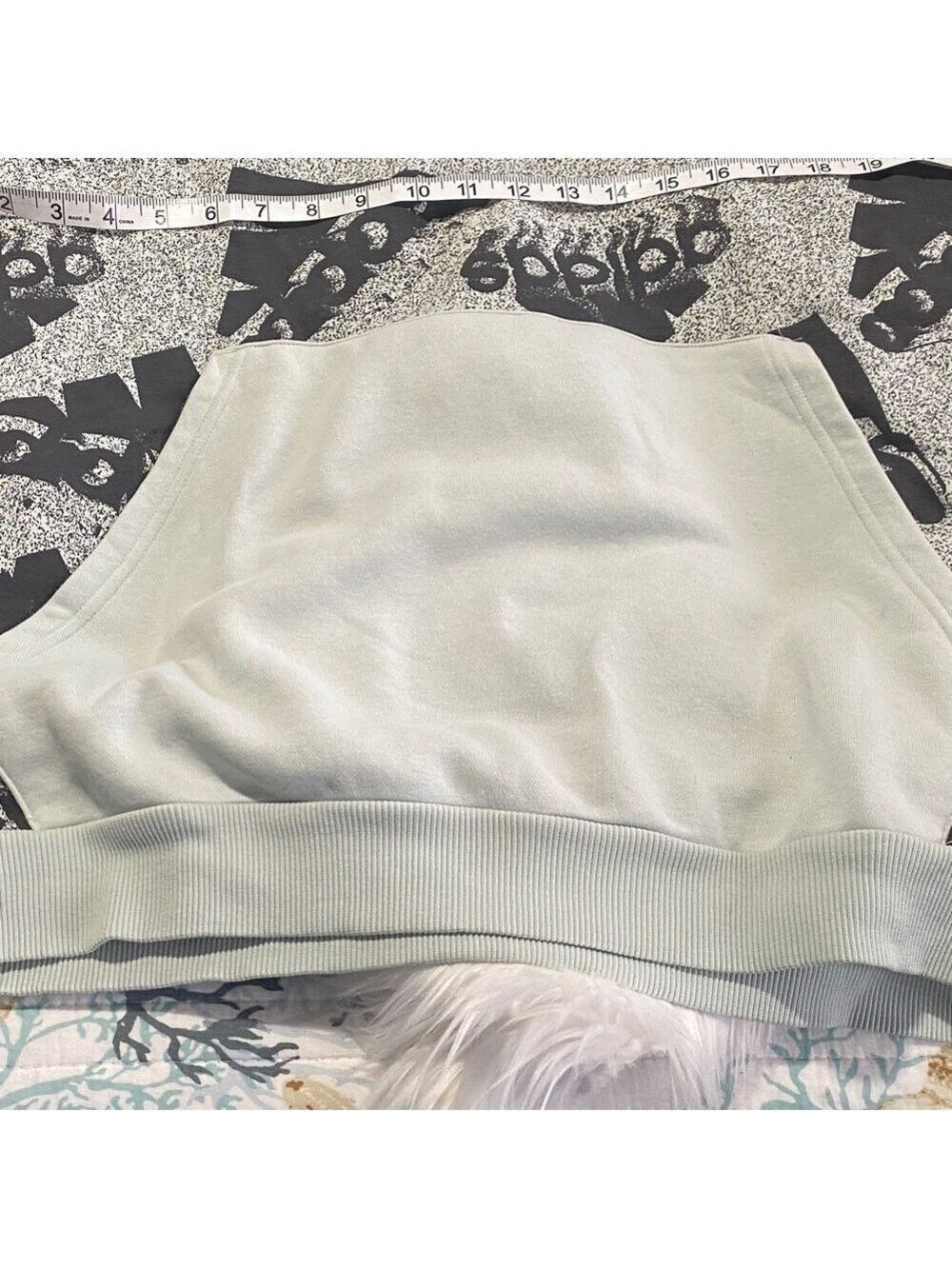 Adidas Gray Patterned Hoodie - Picture 5 of 8